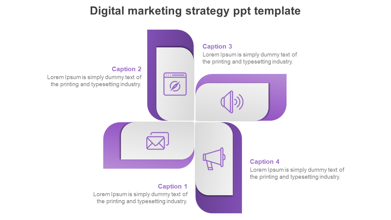 digital marketing strategy ppt template-purple